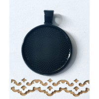 Основа для кулону Only Чорна, діаметр 2,5 см (633220)