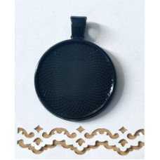 Основа для кулону Only Чорна, діаметр 2,5 см (633220)