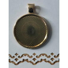 Основа для кулону Only Вінтажне золото, діаметр 2,5 см (633222)