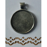 Основа для кулону Only Вінтажне срібло, діаметр 2,5 см (633222)