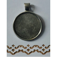 Основа для кулону Only Вінтажне срібло, діаметр 2,5 см (633223)