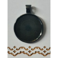 Основа для кулону Only Чорна глянцева, діаметр 2,5 см (633226)