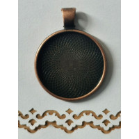 Основа для кулону OnlyВінтажна мідь, діаметр 2,5 см (633227)