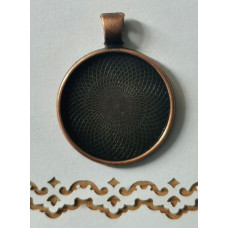 Основа для кулону OnlyВінтажна мідь, діаметр 2,5 см (633227)