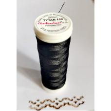 Нитка Ariadna Tytan 100 чорний, 200 м. (633232)