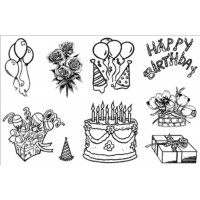 Набір прозорих штампів Чарівна мить Поздоровляю! (CS - 6803)