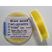 Нитка для вишивання бісером Spark Beads Титан, яскраво-жовтий (2507-100)