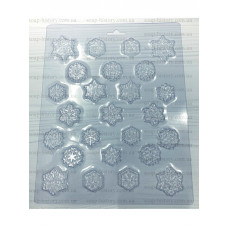 Пластикова форма для шоколаду VD-line Маленькі сніжинки (633275)