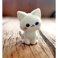 Міні-фігурка Білий котик Only, 2х1.5см (633141)