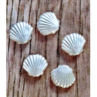 Намистина Only Біла мушля, 1х1,1см, 5 шт (633286)