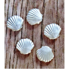 Намистина Only Біла мушля, 1х1,1см, 5 шт (633286)