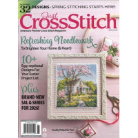 Журнал 2026 Just Cross Stitch Spring зі схемами для вишивки JCSSPR26