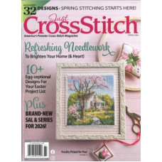 Журнал 2026 Just Cross Stitch Spring зі схемами для вишивки JCSSPR26 Журнал 2026 Just Cross Stitch Spring зі схемами для вишивки JCSSPR26