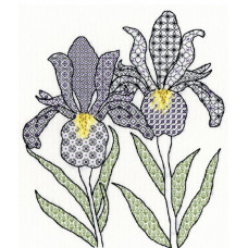 Набір для вишивання Bothy Threads Blackwork Irises Іриси (XBW5)