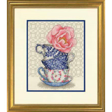 Набор для вышивания крестом Dimensions Розовый чай (70-35414)