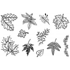 Набір прозорих штампів Чарівна мить Листя (7102CS) Набір прозорих штампів Чарівна мить Листя (7102CS)