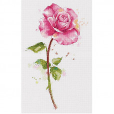 Набір для вишивання хрестиком Panna Акварельна троянда (Ц-7190)