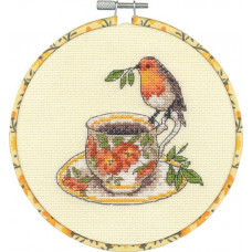 Набор для вышивания крестом Dimensions Чашка с птичкой (72-76324)