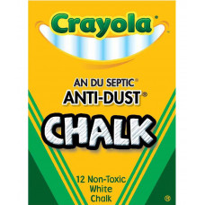 Крейда для класної дошки, що не обсипається Crayola, 12 шт (50-1402)