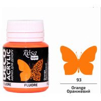 Фарба акрилова Оранжева (93) флуоресцентна 20мл ROSA Talent (4823098512813)
