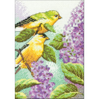 Набір для вишивання Dimensions Щиглики та бузок (70-65153)