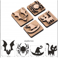 Штамп для вибійки ROSA Talent №4 серія „Halloween“ (4823100264754)