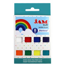 Набір пластики Rainbow 8×20г Jam Clay ROSA Talent (4823098521082)
