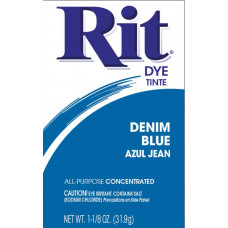 Краска для ткани Rit Dye Powder, синий деним (3 36)