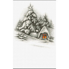 Набір для вишивання хрестиком Luca-S Зимовий пейзаж (B2279)