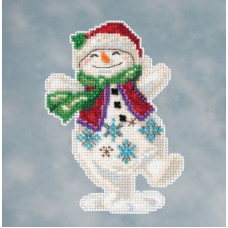Набор для вышивания Mill Hill Танцующий снеговик ( JS201613)
