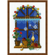 Набір для вишивання хрестиком Ріоліс Зимове віконце (1592)