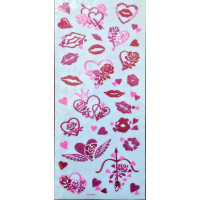 Наклейки Paper Studio з блискітками Серця, корона і любов (853994)