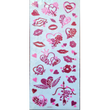 Наклейки Paper Studio з блискітками Серця, корона і любов (853994)