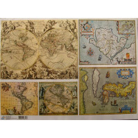 Папір для декупажу ТМ Art Старовинні карти (8375)