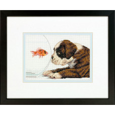 Набір для вишивання хрестиком Dimensions Собака та акваріум (70-65169)