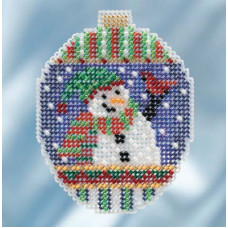 Набор для вышивания Mill Hill Поздравления снеговика (MH211811)