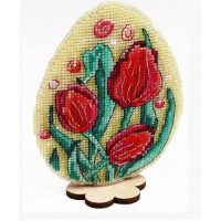 Набір для вишивання хрестиком Alisena Великдень - Тюльпани (8000)