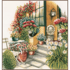 Набір для вишивання хрестиком LanArte Осіннє цвітіння (Тераса)(PN-0008016)