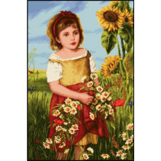 Набір для вишивання гобелену ROGOBLEN Квіти дитинства (2.87)