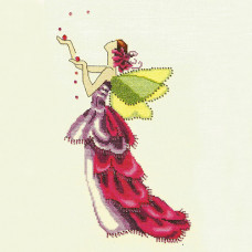 Схема для вишивання хрестиком Mirabilia Designs Orchid Spring Garden - Pixie Couture Collection (NC138)