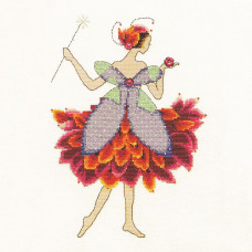 Схема для вышивки крестом Mirabilia Designs Peony Spring Garden - Pixie Couture Collection (NC139)
