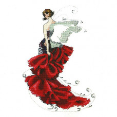 Схема для вишивання хрестиком Mirabilia Designs Poppy - Pixie Couture Collection (NC123)