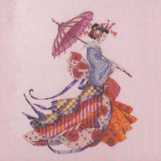 Схема для вишивання хрестиком Mirabilia Designs Miss Cherry Blossom (MD153)