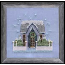 Схема для вышивки крестом Mirabilia Designs Little Snowy Gray Cottage (NC160)