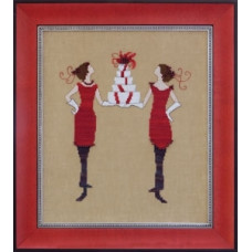 Схема для вишивання хрестиком Mirabilia Designs Red Gifts - Red Ladies Collection (NC172)