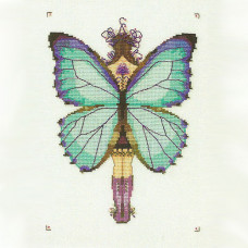 Схема для вишивання хрестиком Mirabilia Designs Miss Aurora Morpho (NC244)
