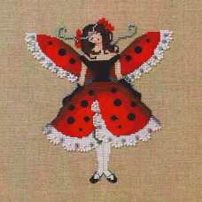 Схема для вышивки крестом Mirabilia Designs Miss Ladybug ( NC260)