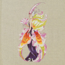 Схема для вишивання хрестиком Mirabilia Designs Lady Catt - Orchid Party ( NC271)