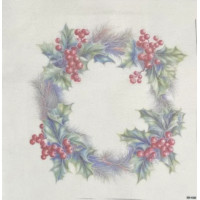 Канва рівномірна 32 з фоновим малюнком Alisena, 30х40 см (КФ0-1387)