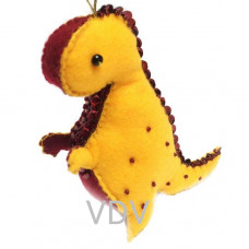 Декоративная игрушка из фетра ВДВ Динозаврик Рекси (ФН-82)